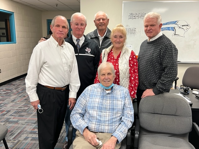 Photo of Coach Anderson. and others